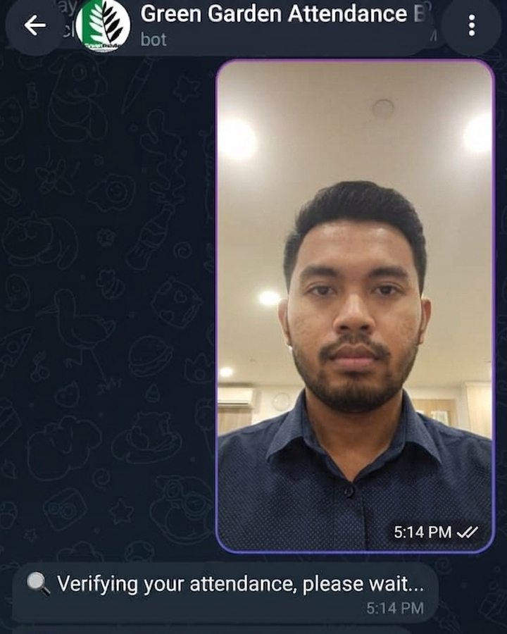 Biometric attendance verification via the GGIS Telegram bot