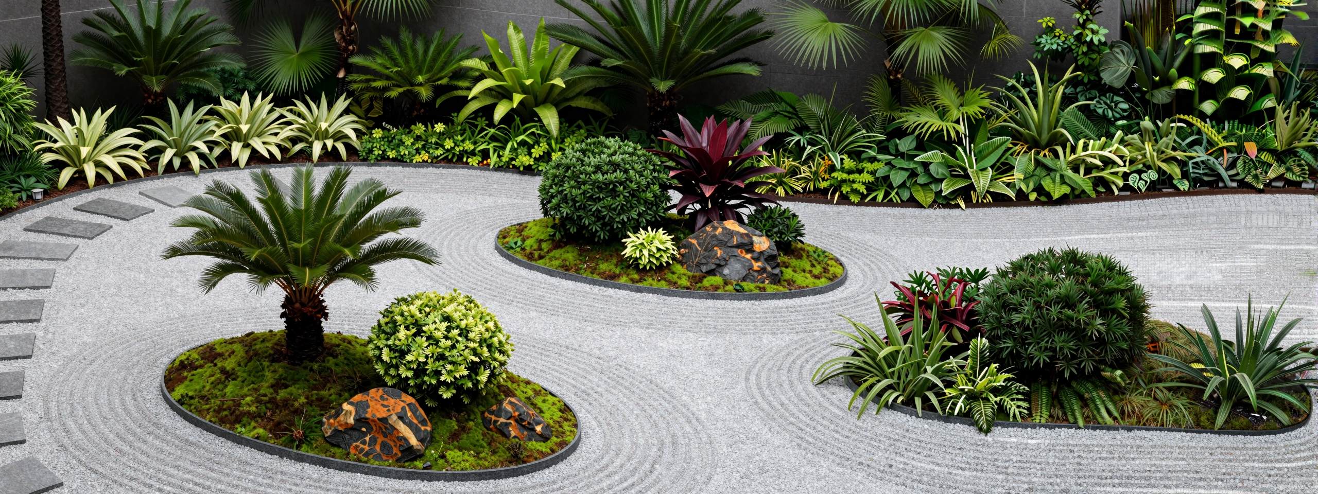 svc-landscape-hero-v2 A manicured tropical garden bed